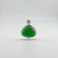 Burmese Vibrant Green Buddha Jadeite Pendant