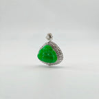 Burmese Vibrant Green Buddha Jadeite Pendant