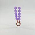 Myanmar Ice Purple Beaded Jadeite Necklace