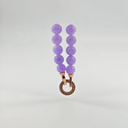 Myanmar Ice Purple Beaded Jadeite Necklace