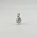 Myanmar Ice Green Cabochon Jadeite Pendant