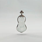 Myanmar White Ice Plain-robed Guanyin Jadeite Pendant