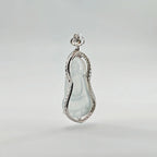 Myanmar White Ice Plain-robed Guanyin Jadeite Pendant