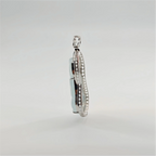 Myanmar White Ice Plain-robed Guanyin Jadeite Pendant