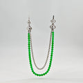 Myanmar Vivid Green Beaded Jadeite Necklace