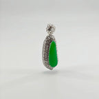 Burmese Vibrant Green Melon Jadeite Pendant
