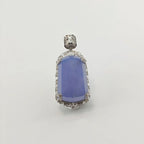 Myanmar Rich Purple Plain Plaque Jadeite Pendant
