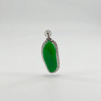 Burmese Vibrant Green Melon Jadeite Pendant