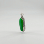 Burmese Vibrant Green Melon Jadeite Pendant